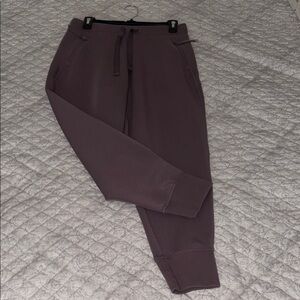 Drawstring Jogger Pants - Dark Plum